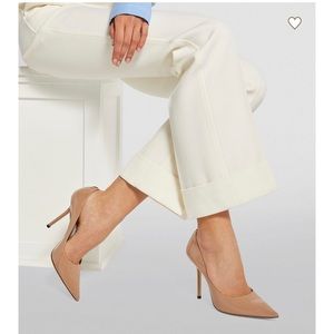 Jimmy Choo, 39.5, ROMY heels, 85 patent leather heels, neutral.